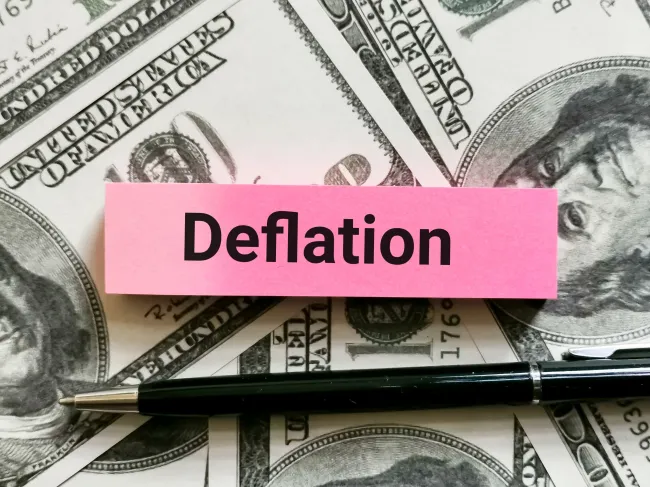 deflation note and money